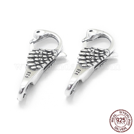 Thai 925 Sterling Silver Lobster Claw Clasps STER-L055-055AS-1