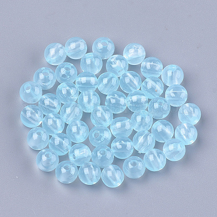 Perles de plastique imitation gelée KY-T005-6mm-06-1