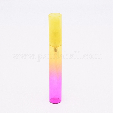 ガラススプレーボトル  詰め替え可能なボトル  香水用  エッセンシャルオイル  液体  きいろ  10.1cm 容量：8ml。 MRMJ-WH0062-56B-01-1
