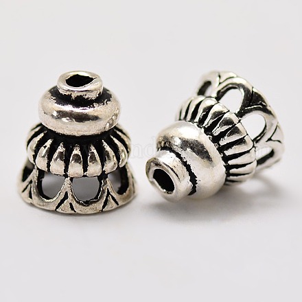 Старинные ювелирные изделия фурнитуры тайский серебро полые шарик шишки STER-L008-162-1