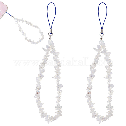 WADORN 2pcs Beaded Chain Mobile Straps FIND-WH0135-07A-1