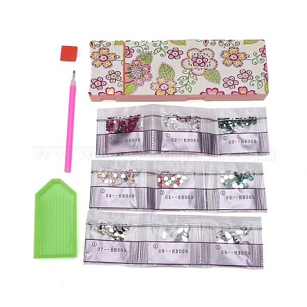 5D DIY Diamond Painting Stickers Kits For ABS Pencil Case Making DIY-F059-24-1