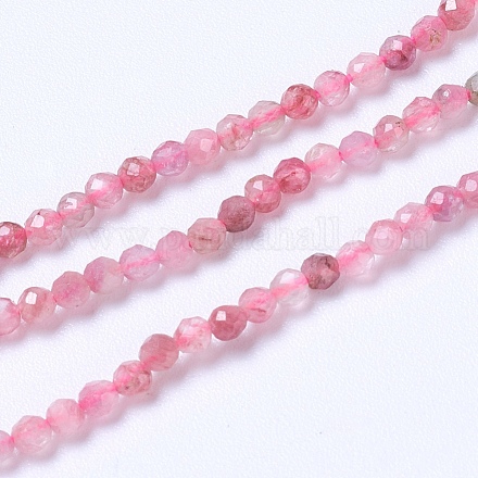 Chapelets de perles en tourmaline naturelle G-F568-167-2mm-1