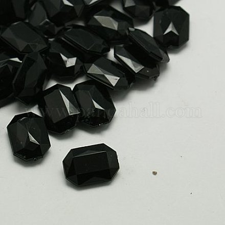 Imitation Taiwan Acrylic Rhinestone Pointed Back Cabochons & Faceted GACR-A010-13x18mm-18-1