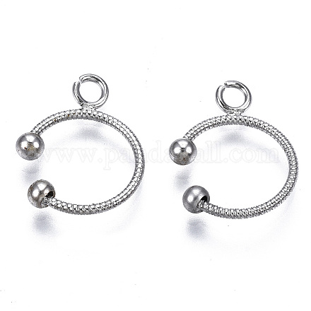 304 Stainless Steel Ear Cuff Findings STAS-S116-307P-1