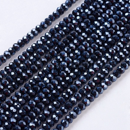 Chapelets de perles en cristal en verre X-GLAA-D032-2.5x2-27-1