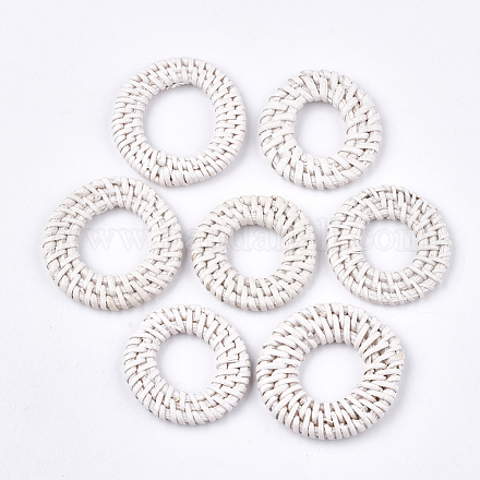 Reed caña hecha a mano / anillos de unión de ratán tejidos WOVE-T006-154G-1