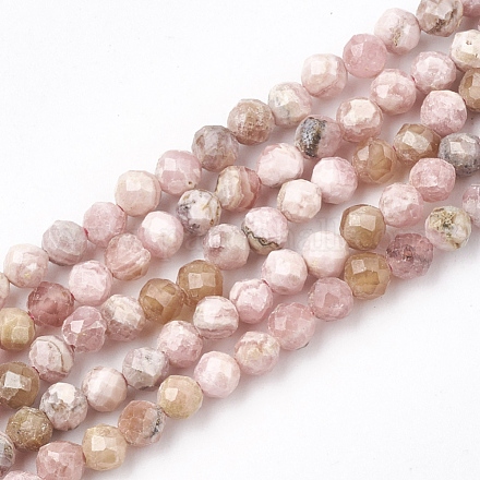 Chapelets de perles en rhodonite naturelle G-T107-11-1