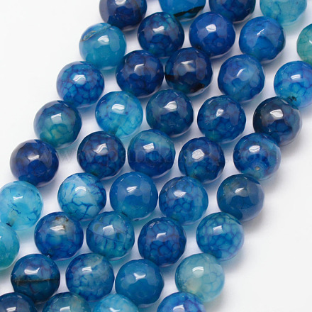Chapelets de perles d'agate naturelle X-G-K166-07F-10mm-03-1