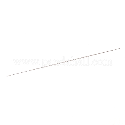 ステンレススチールピン  手作りネックレス糸脱毛用  ステンレス鋼色  139x0.2x0.1mm STAS-WH0028-02I-1