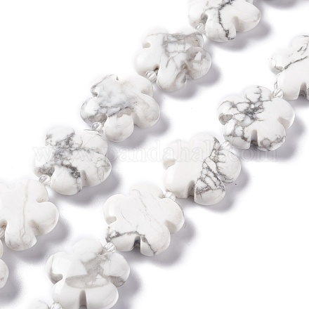 Chapelets de perles en howlite naturelle G-L241A-18-1