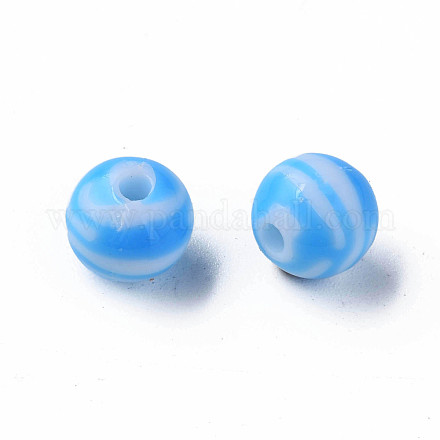 Perles acryliques à rayures opaques MACR-S373-27D-09-1