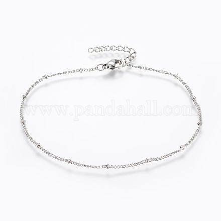 304 Stainless Steel Anklets AJEW-H013-03P-1