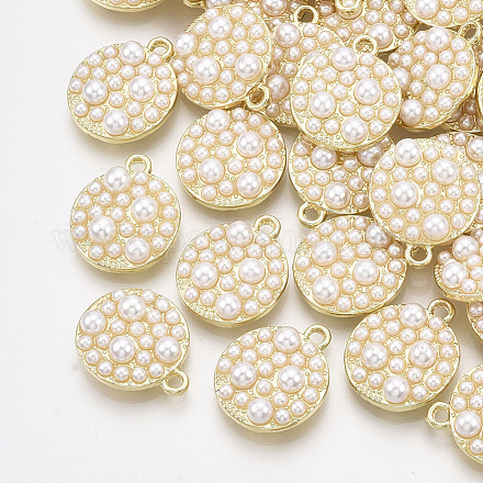 Colgantes de perlas de imitación de plástico abs PALLOY-T071-007-1