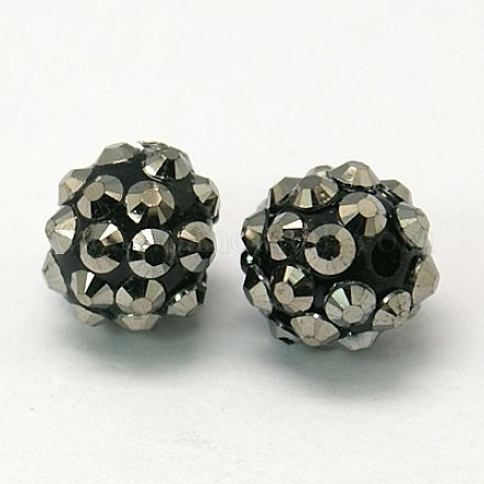 Perles strass en résine chunky X-RESI-M019-8mm-13-1