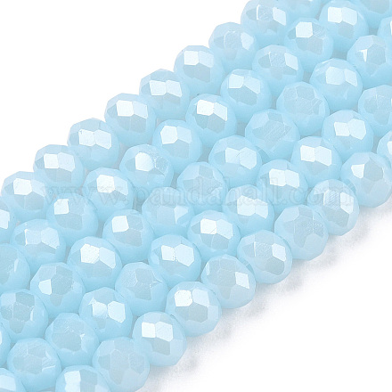 Electroplate Glass Beads Strands EGLA-A034-P2mm-A25-1