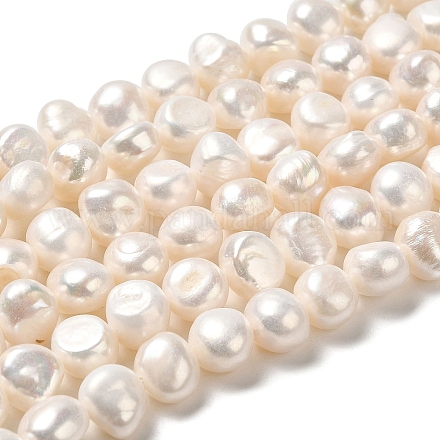 Fili di perle di perle d'acqua dolce coltivate naturali PEAR-E017-23-1