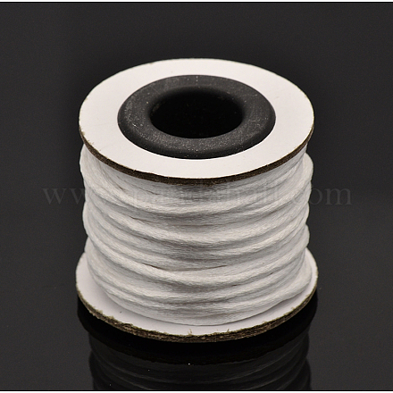 Cordons fil de nylon tressé rond de fabrication de noeuds chinois de macrame rattail NWIR-O002-01-1
