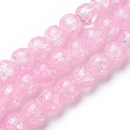 Crackle Glass Beads Strands GLAA-F098-02D-18-1