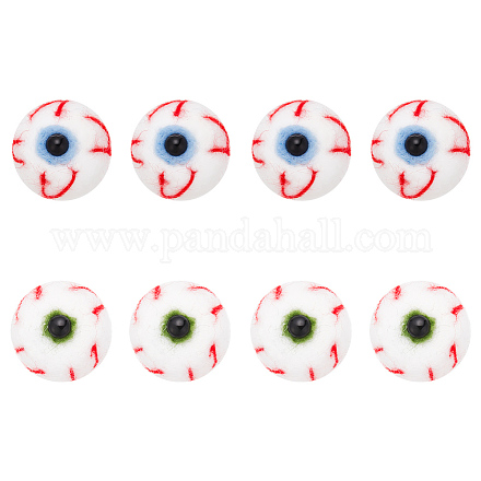 Gomakerer 8 pz 2 colori feltro di lana craft bulbi oculari iniettati di sangue FIND-BC0004-34-1