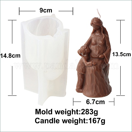 Moules à bougies en silicone pour la fête des mères PW-WG14553-04-1