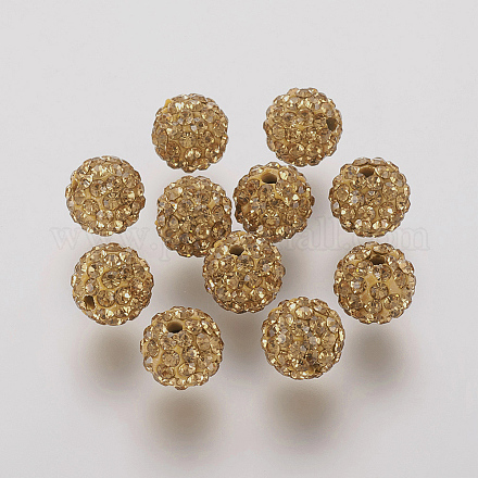 Perles de strass en argile polymère RB-K050-10mm-C27-1