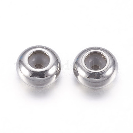 Perles en 304 acier inoxydable STAS-P194-01-8x4mm-1