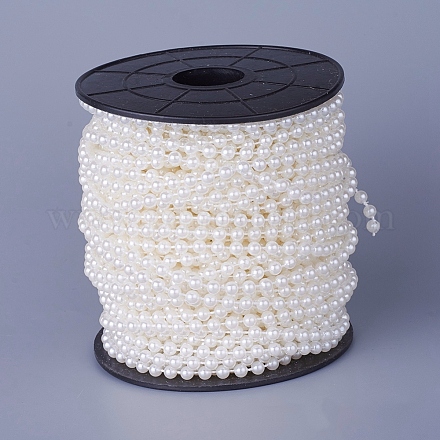 Perle d'imitation acrylique perle garniture brin guirlande AJEW-R067-10-1