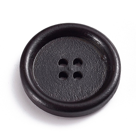 Botones de madera natural X-BUTT-WH0015-03B-25mm-1