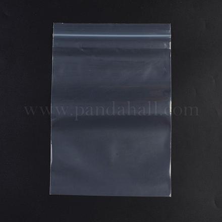 プラスチックジップロックバッグ  再封可能な包装袋  トップシール  セルフシールバッグ  長方形  ホワイト  30x20cm  片側の厚さ：3.9ミル（0.1mm）  100個/袋 OPP-G001-B-20x30cm-1