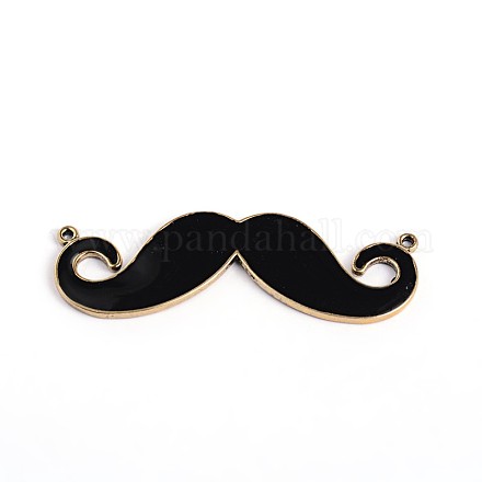 Moustache émail d'alliage de zinc gros pendentifs ENAM-ZN-97942-1
