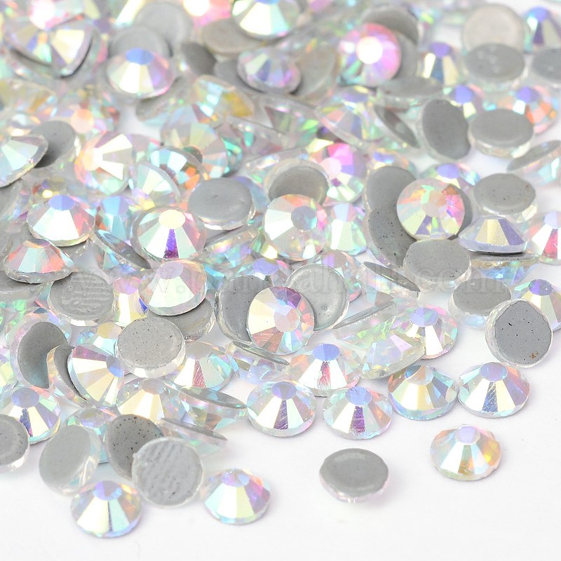 FNGERNSPRE 6 Bogen Gltzer Hotfx Strass Aufbügeln Krstall Strass