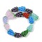 Handmade Lampwork Beads, Grape, Mixed Color, 21~24x15~17mm, Hole: 1.8mm