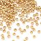 Brass Crimp Beads, Light Gold, 2x1.5mm, Hole: 1mm
