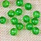 Transparent Acrylic Beads, Round, Green, 12mm, about 520pcs/500g.