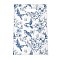 Chinoiserie Floral Printed Plastic Gift Storage Tote Bags, Party Favor Bags with Die-Cut Handles, Rectangle, Cornflower Blue, 25x16.5x0.01cm, about 50pcs/bag