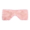 Natural Rose Quartz Woven Eye Mask, for Relieving Eye Bags and Dark Circles, Yoga Meditation Tools, 210~220x90~100x5~7mm