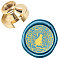 Wax Seal Brass Stamp Head, for Wax Seal Stamp, Cat Pattern, 25x14.5mm