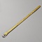 Blank PU Leather Cord Bracelet with Alloy Clasps, Gold, 8-1/2 inch(21.7cm)