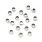 Brass Crimp Beads, Platinum, 5x2.5mm, Hole: 3.5mm