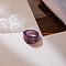 1Pc Acrylic Finger Rings, Purple, Inner Diameter: 17mm