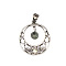 Natural Labradorite Pendants, Flat Round, 35x31mm