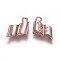 Alloy Charms, Teachers' Day Charms,  Book, Rose Gold, 11x14x2mm, Hole: 1.5mm