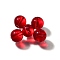 K9 Glass, Imitation Austrian Crystal Beads, Round, FireBrick, 5.5x6mm, Hole: 1.2mm