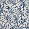 Printed Cotton Fabric, Flower Pattern, Prussian Blue, 150x0.05cm, about 1m/pc