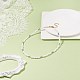 女性のためのガラスシードビーズネックレス  ホワイト  15.91インチ（40.4cm） NJEW-JN03933-2