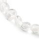 Bracciali elasticizzati con perline di cristallo di quarzo naturale per bambini BJEW-JB06250-09-4