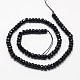 Natural Black Onyx Beads Strands G-D710-A-07-2
