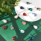 SUNNYCLUE 1 Box 15 Styles 30Pcs Water Drop Stone Pendants Chakra Teardrop Semi-Precious Healing Gemstone Charms Pendant Bulk for Adults DIY Choker Necklace Jewelry Making Crafts G-SC0001-40-4