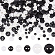 FINGERINSPIRE 600Pcs 4.5/6/9mm Small 2-Holes Nylon Resin Buttons White Black Mini Flat Round Sewing Buttons Tiny Size Sewing Flatback Buttons Micro Clothes Circle Button for Sewing DIY Crafts BUTT-FG0001-18-1